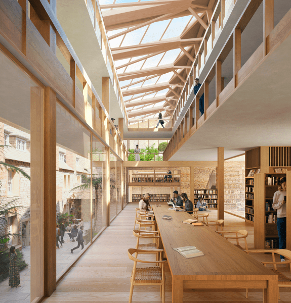 Image of the New Library Project from the inside 