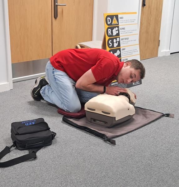 Person demonstrating CPR