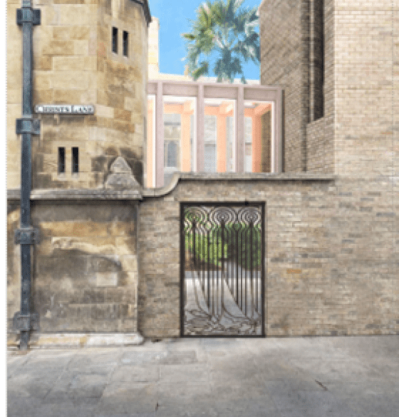 Artist's impression of the new gate