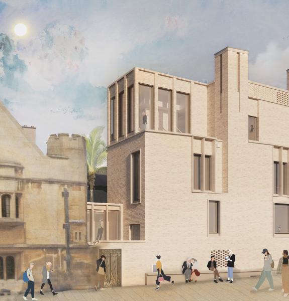 Artists' impression of Christ's Lane