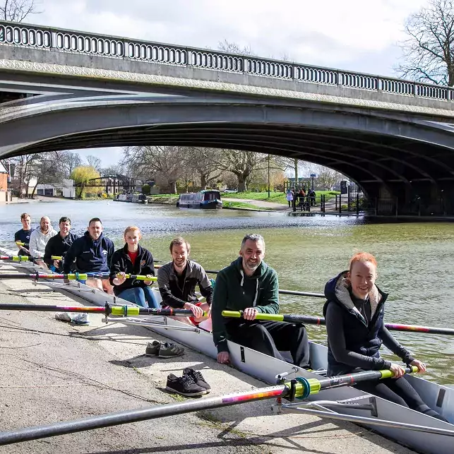 Rowers on the river Cam