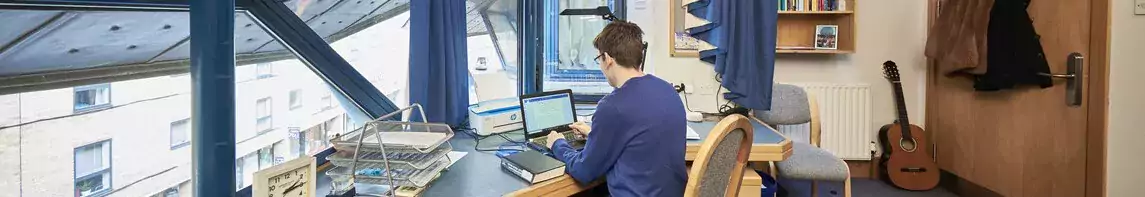 Student working