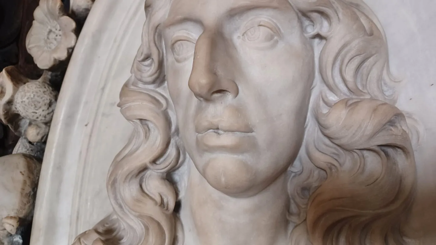 Detail of Finch's face