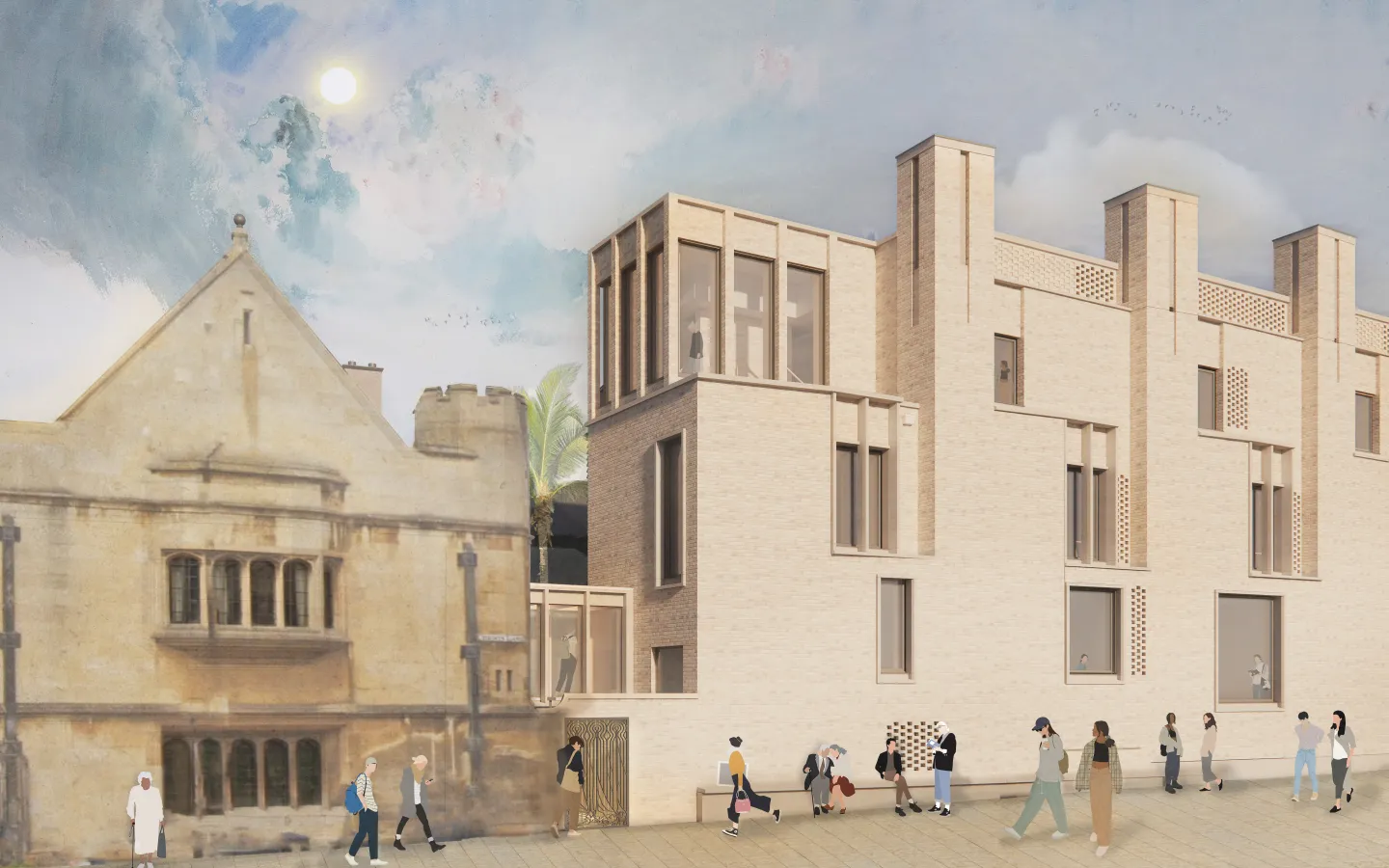 Artist's impression of new Library exterior