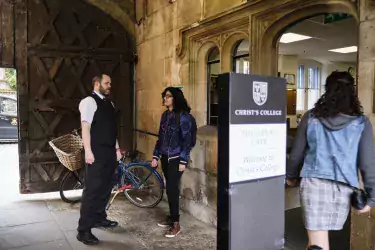 The Porters' Lodge at Christ's College Cambridge