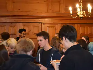 Students talking